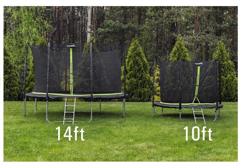 Trampolina s ochrannou sítí 426 cm a žebříkem – SPORT PRO