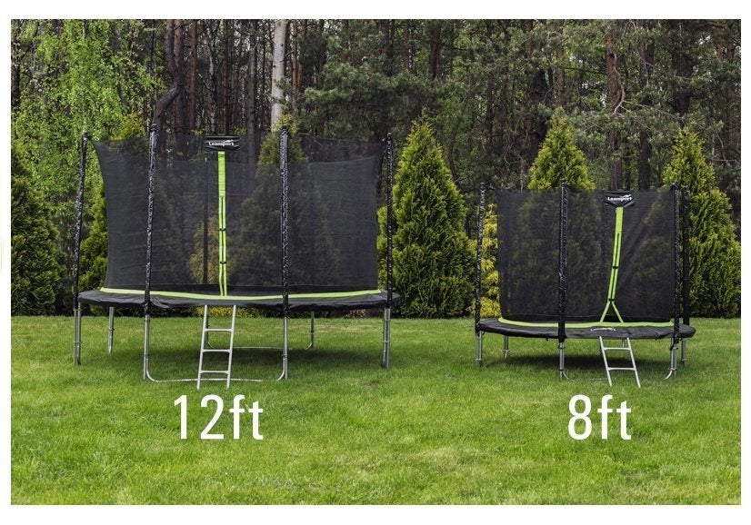 Trampolina s ochrannou sítí a žebříkem 244 cm – SPORT PRO