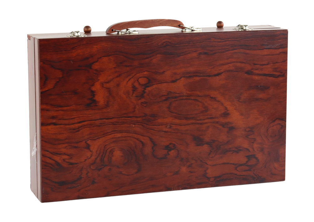 Umělecká sada 123 dílů – v dřevěném kufříku s barvami