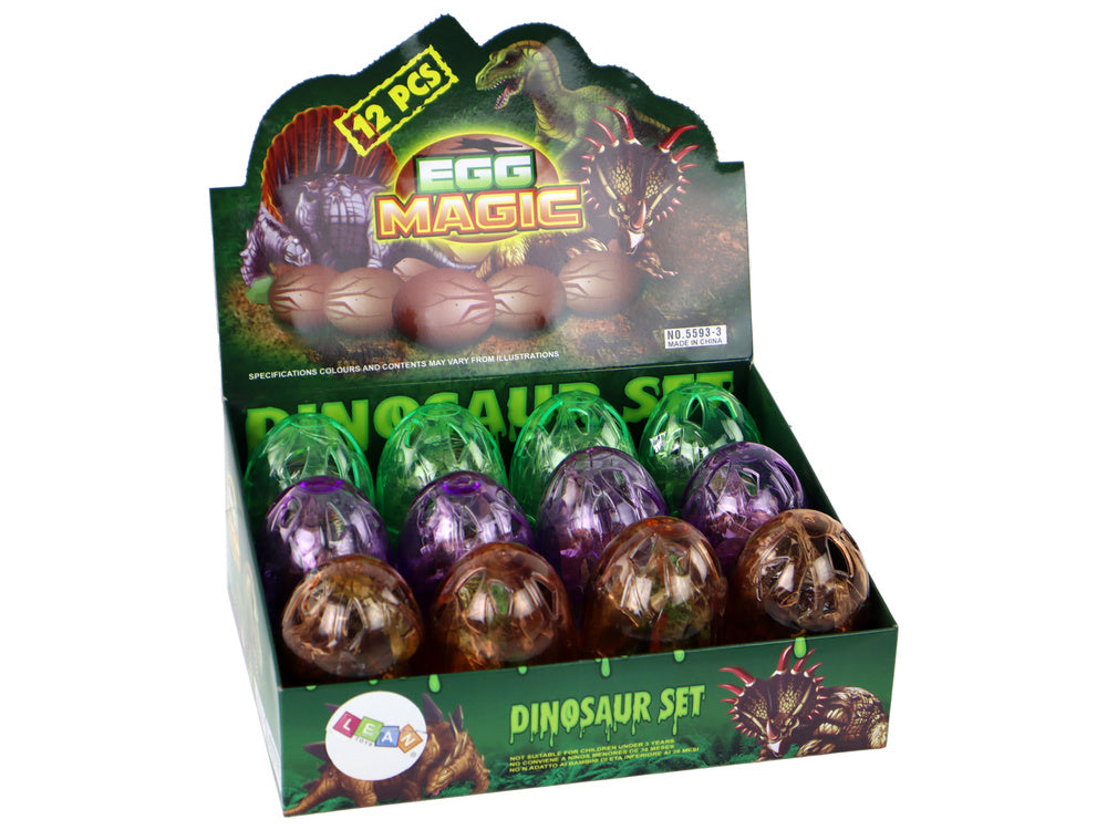 Vejce s figurkou dinosaura 9 cm 3 barvy
