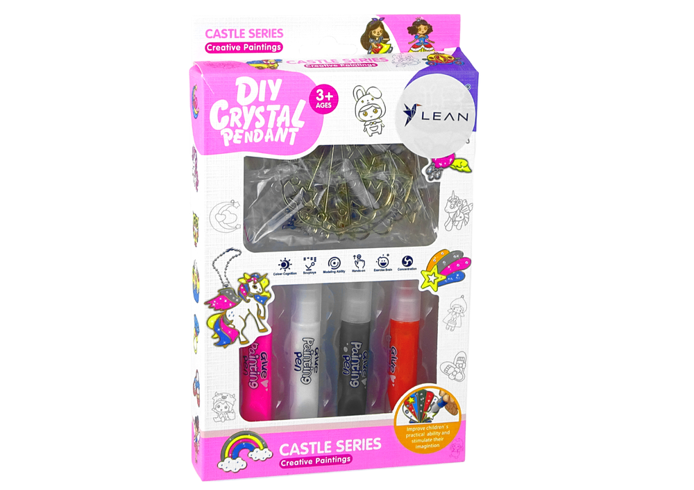 Vitráže přívěsky k malování – tuhnou barvou 6 ks