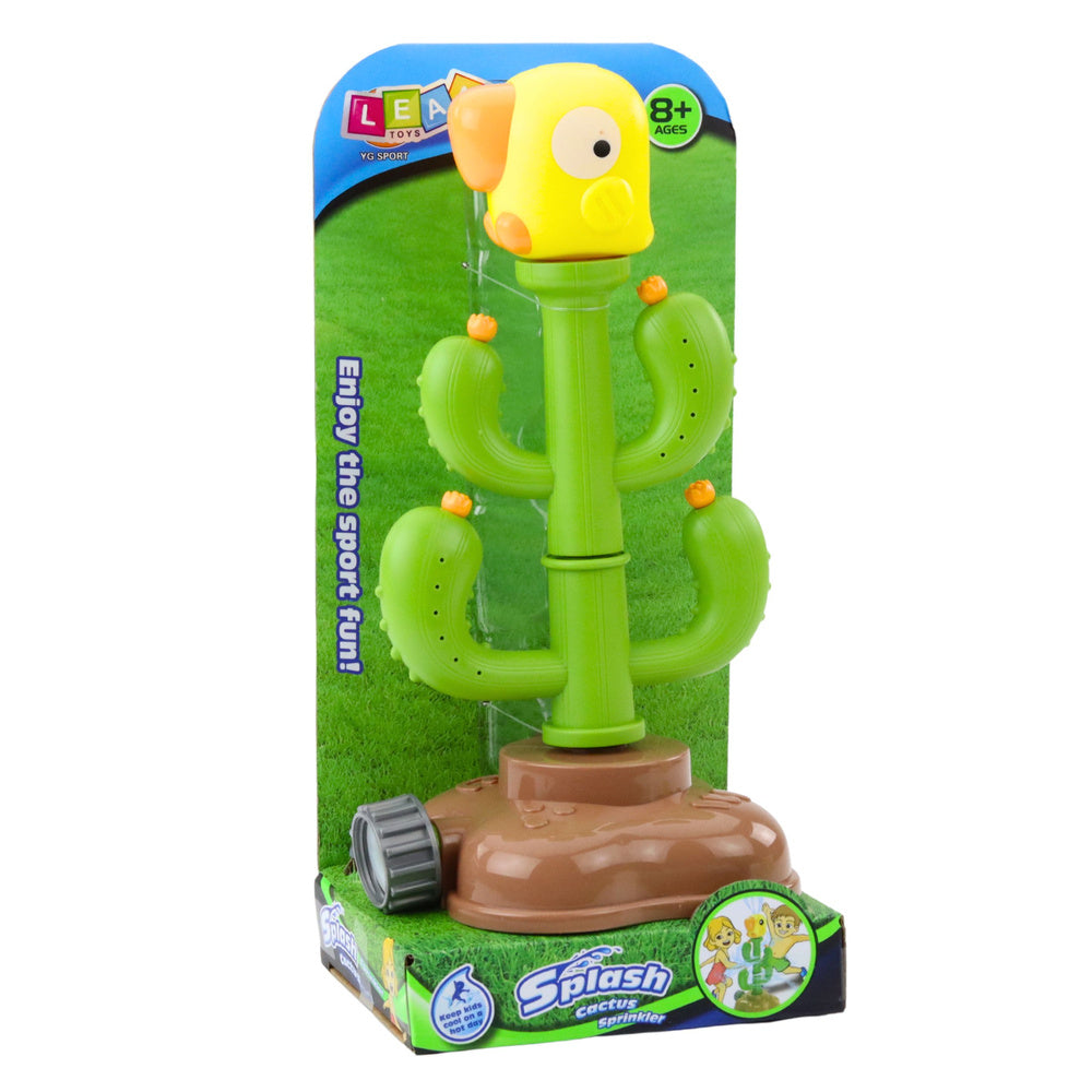 Vodní hračka kaktus s papouškem – otáčející se 360° | zelený