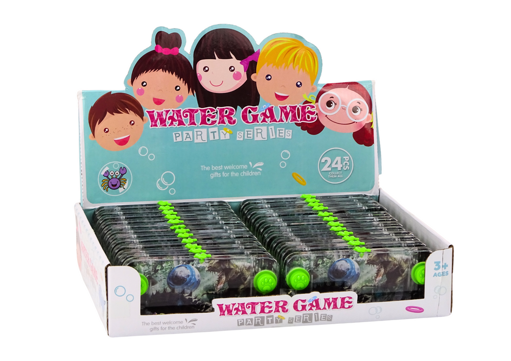 Vodní obratnostní hra Dinosaurus Stegosaurus s konzolou zelená