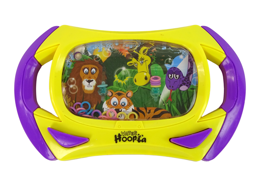 Vodní obratnostní hra se zvířaty – konzole žlutá