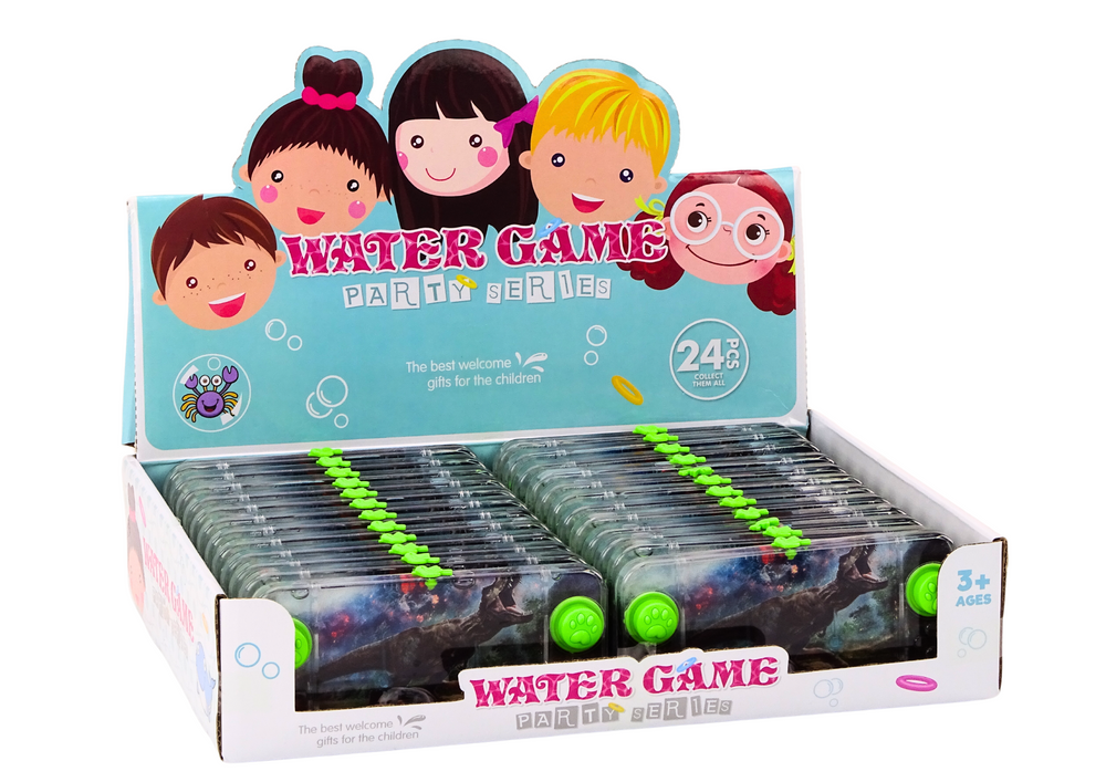 Vodní obratnostní hra Tyrannosaurus Rex s konzolou zelená