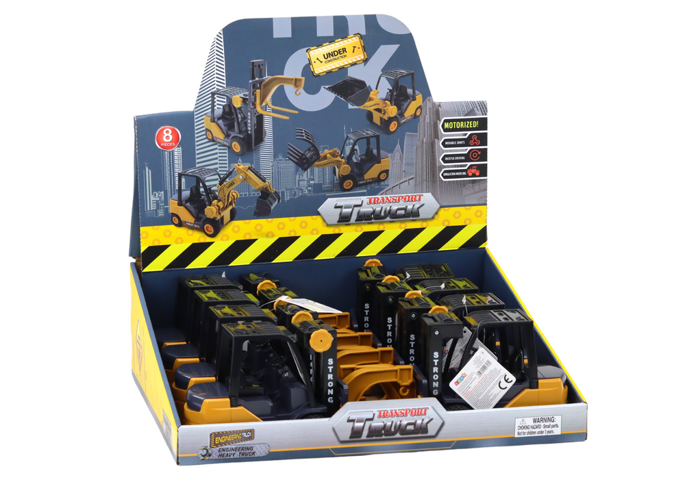 Vysokozdvižný vozík s hákem – regulovatelný žlutý