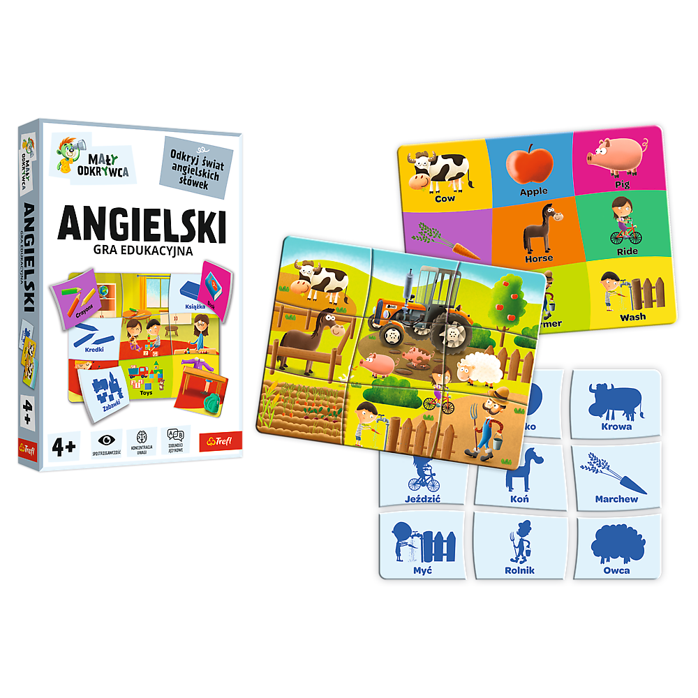 Vzdělávací hra angličtina pro předškoláky – Malý objevitel | Trefl