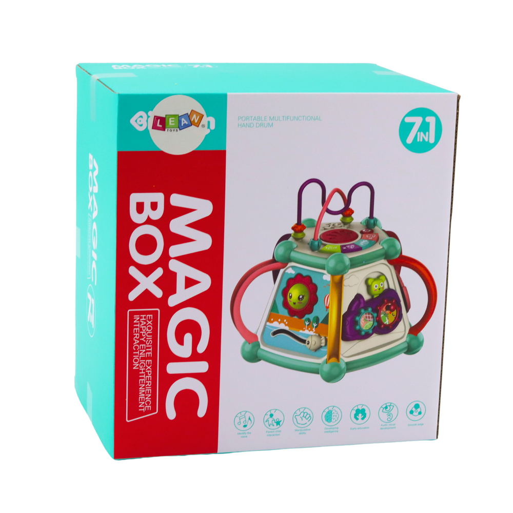 Vzdělávací kostka 7v1 se sorterem světla a zvuky