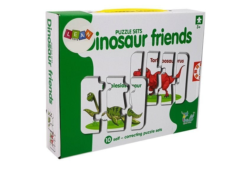 Vzdělávací puzzle Dinosauři s anglickými názvy 10 spojení
