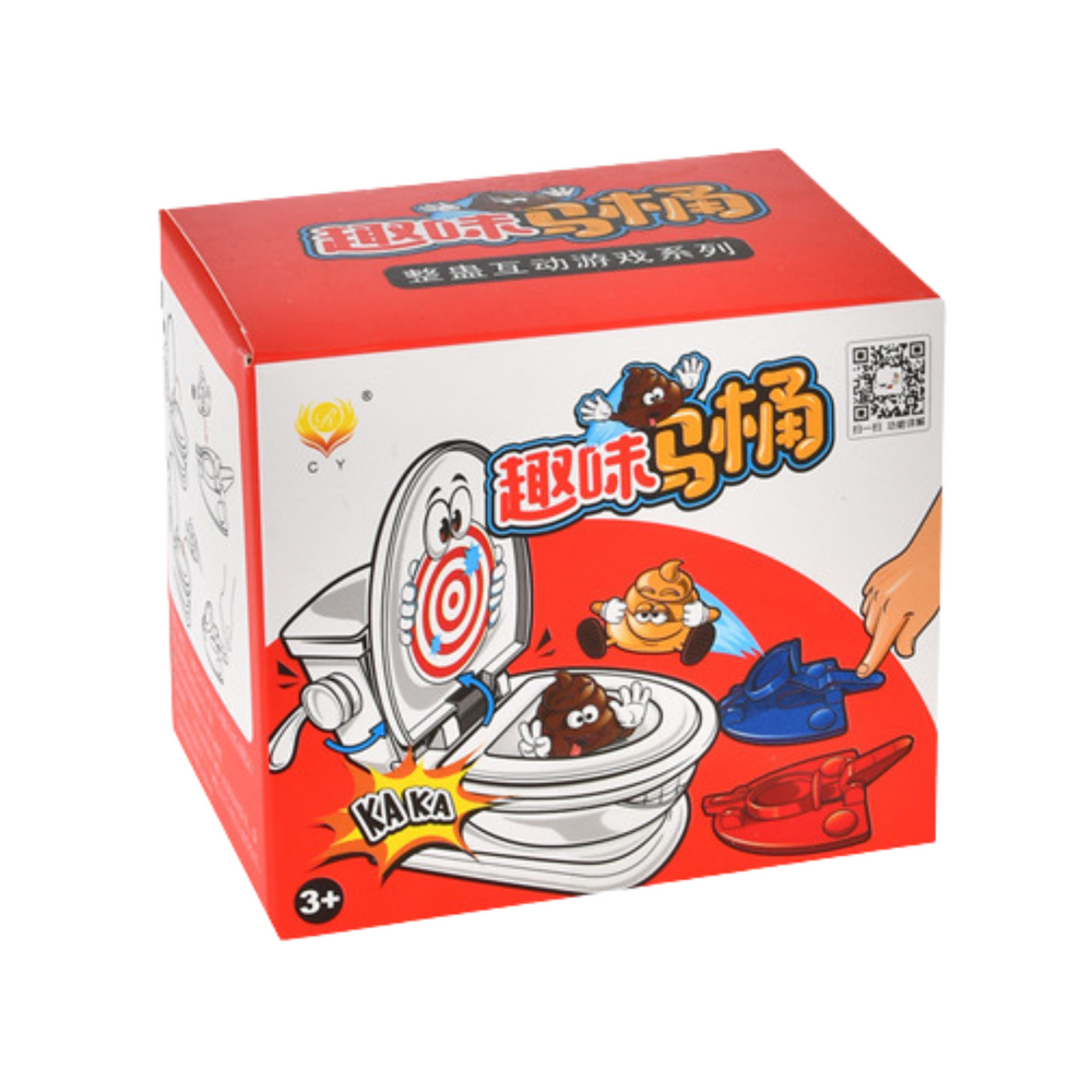 Zábavná hra na záchod s katapultem – pro 2 hráče