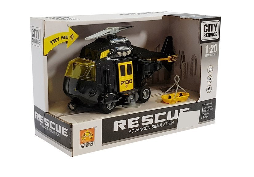 Záchranářský helikopter na baterie 1:20 se zvuky a světly