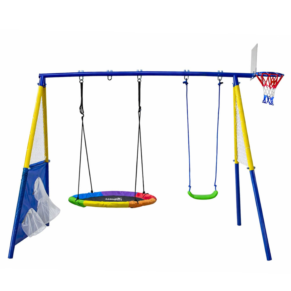 Zahradní houpačka 4v1 Čapí hnízdo pro děti – 115 cm
