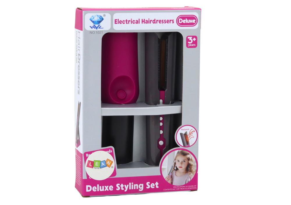 Žehlička na vlasy dětská – se stojanem světly a zvuky