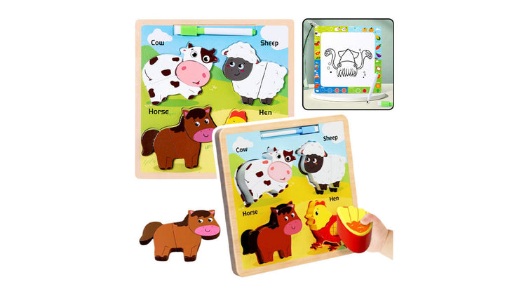 Dřevěné puzzle