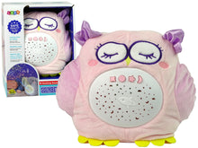 Sweet Plush Owl Colourful Star Projector Melody