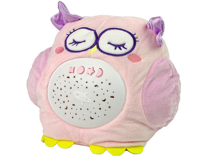 Sweet Plush Owl Colourful Star Projector Melody
