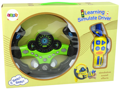 Steering Wheel Kit Keys Sound Lights Green