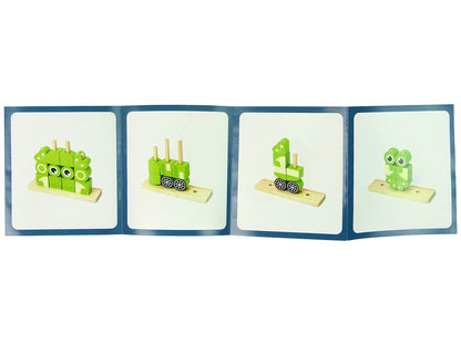 Creative Spatial Wooden Bricks 3D Frog Puzzle