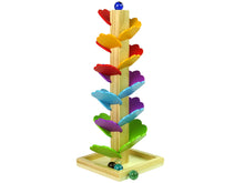 Wooden Tree Ball Slide Ball Leaves