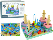 Wooden Bricks Sorter Sea World Educational Beads