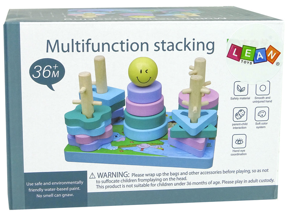 Wooden Bricks Sorter Sea World Educational Beads