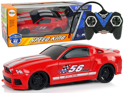 RC sportovní auto 1:24 s tónovanými okny – červené