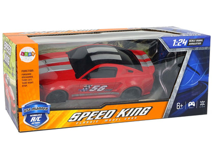 RC sportovní auto 1:24 s tónovanými okny – červené