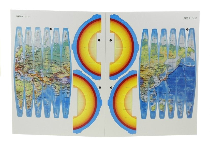 3D Puzzle Globe  47 Elements Model Educational Toy