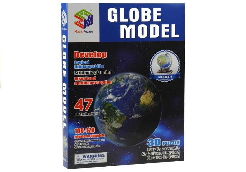 3D Puzzle Globe  47 Elements Model Educational Toy