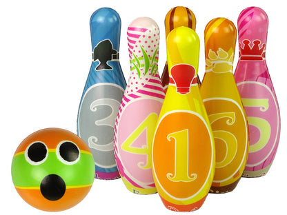 Soft Bowling Set 6 Pieces Coloured Numbers Ball