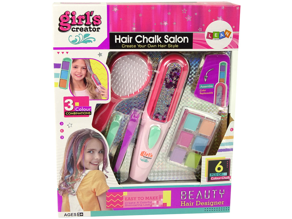 Hair Dyeing Set Hair Straightener Strands 6 Colours