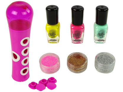 Nail Painting Set Nail Glitter Dispenser Nail Lacquer Stickers