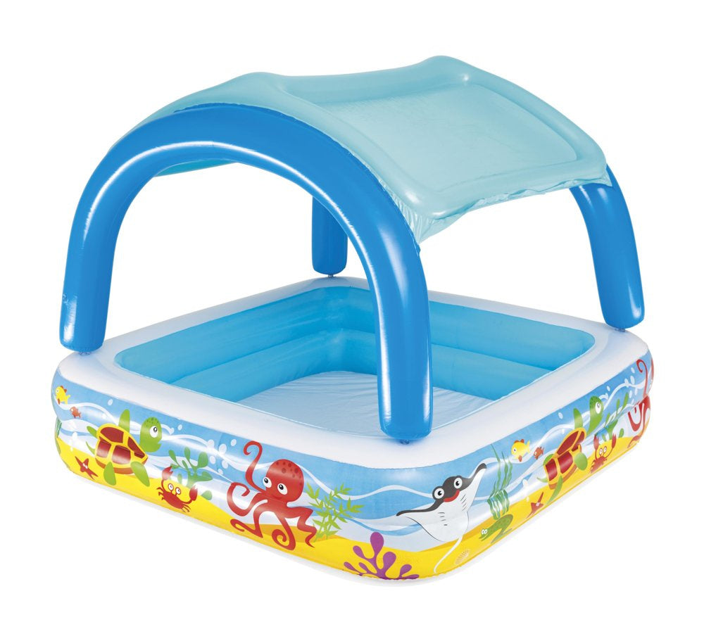 Inflatable Pool For Children With A Canopy 140 x 140 x 114 cm Bestway 52192
