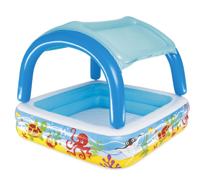 Inflatable Pool For Children With A Canopy 140 x 140 x 114 cm Bestway 52192