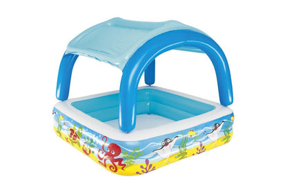 Inflatable Pool For Children With A Canopy 140 x 140 x 114 cm Bestway 52192