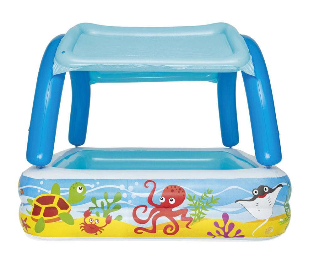 Inflatable Pool For Children With A Canopy 140 x 140 x 114 cm Bestway 52192