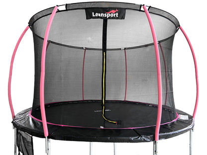 LEAN Sport Max 16ft Trampoline Black-Pink