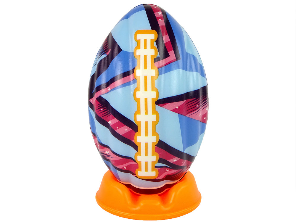 Měkký ragbyový míč z pěny se stojanem – barevný