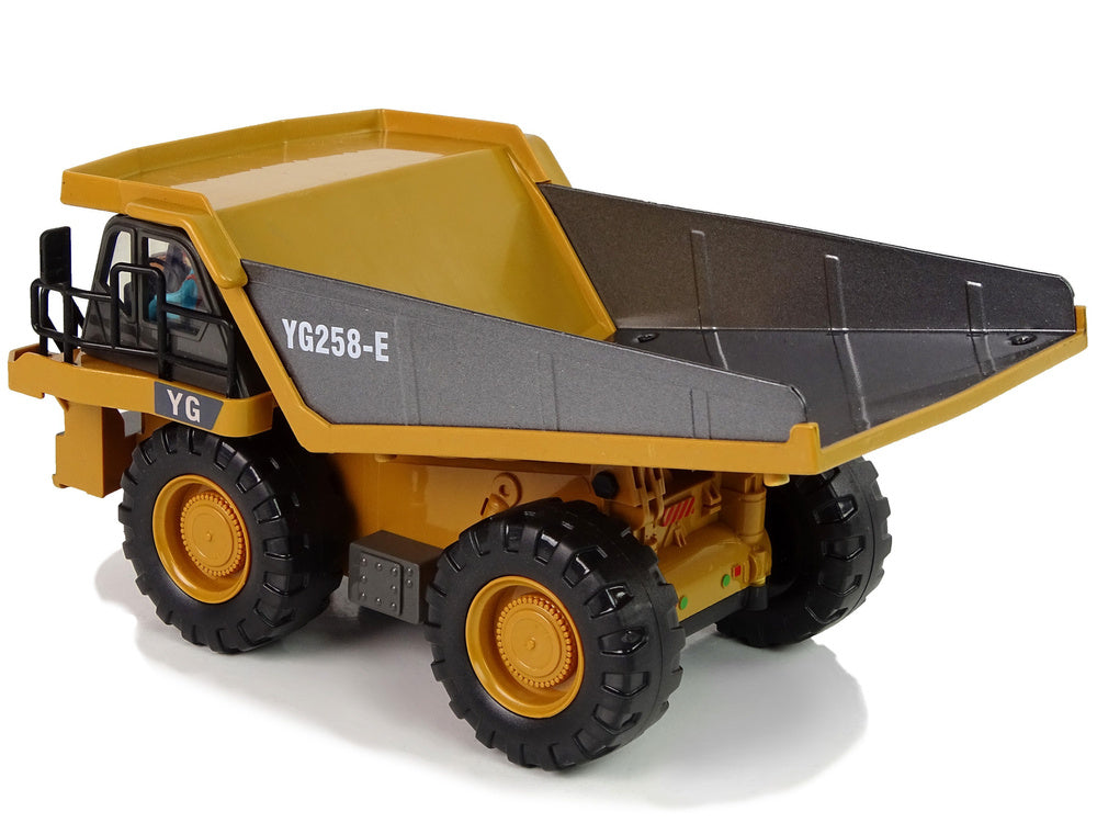 RC sklápěcí nákladní auto s dálkovým ovládáním 2.4G – žluté