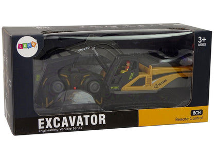 RC bagr Caterpillar s dálkovým ovládáním 2.4G – žlutý