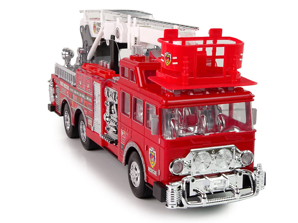 RC hasičské auto s výsuvným žebříkem a pedály – 50 cm