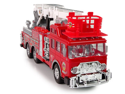 RC hasičské auto s výsuvným žebříkem a pedály – 50 cm