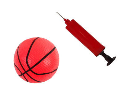 Basketbalový koš s míčem a pumpičkou – nastavitelný do 120 cm