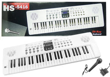 Keyboard Organy HS5416 54 Klawisze Biały 70 cm