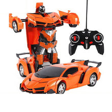 RC auto robot Transformer 2v1 s dálkovým ovládáním – oranžové