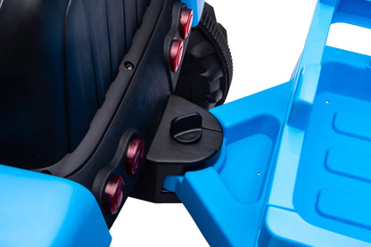 Elektrický traktor A009B – modrý s bateriovým pohonem