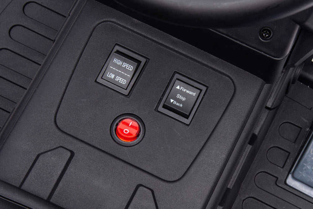 Elektrický traktor A009B – modrý s bateriovým pohonem