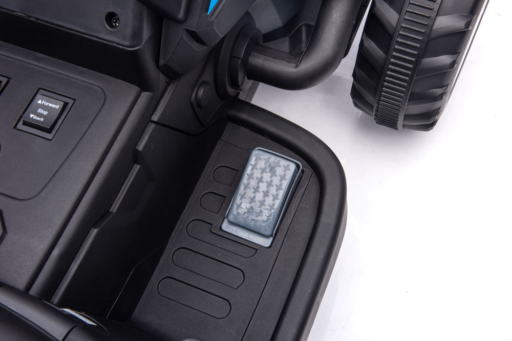 Elektrický traktor A009B – modrý s bateriovým pohonem