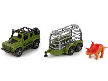 Dinosauří terénní transportér s dinosaurem – DIY stavebnice