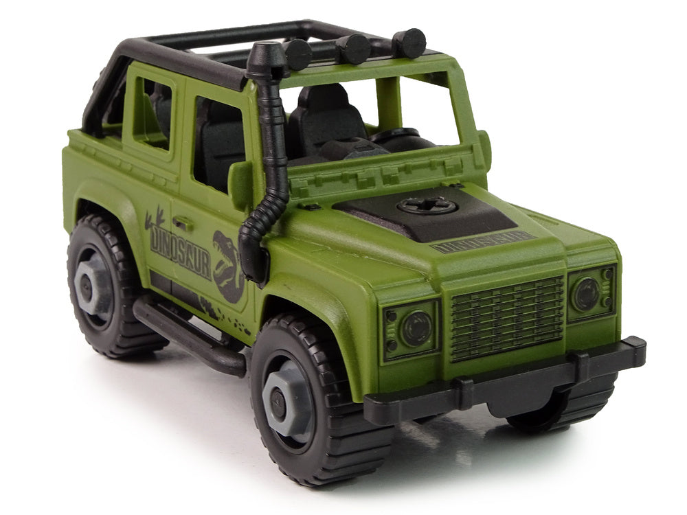 Dinosauří terénní transportér s dinosaurem – DIY stavebnice